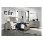 Ensemble de chambre à coucher moderne Tabina 3 pièces gris