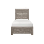 Ensemble de chambre à coucher moderne Tabina 3 pièces gris