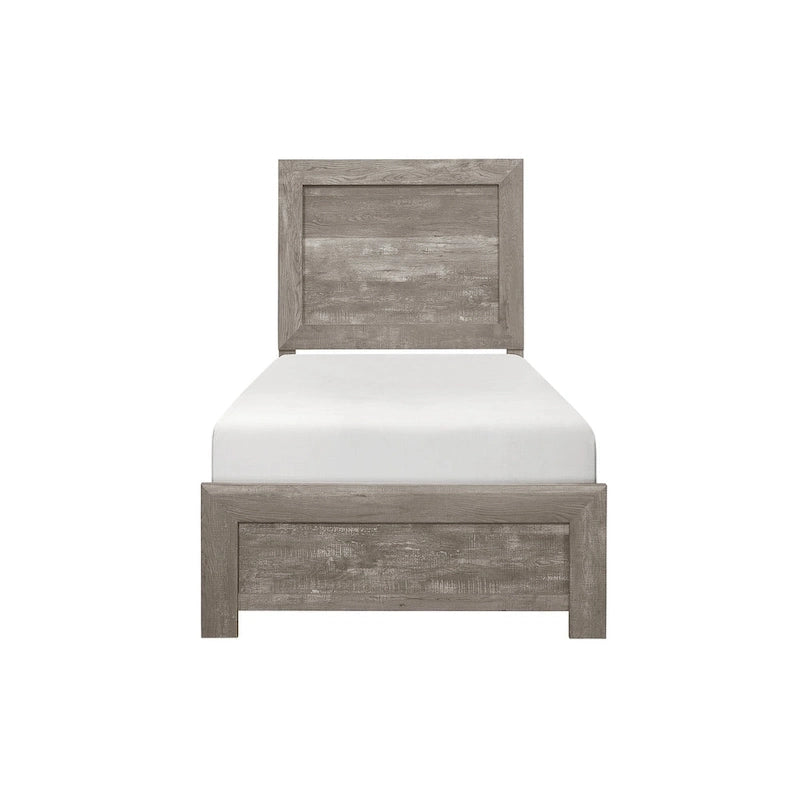 Ensemble de chambre à coucher moderne Tabina 3 pièces gris