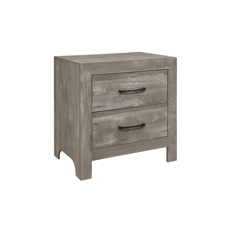 Ensemble de chambre à coucher moderne Tabina 3 pièces gris