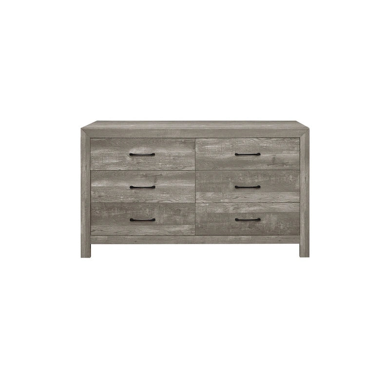 Ensemble de chambre à coucher moderne Tabina 3 pièces gris