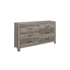 Ensemble de chambre à coucher moderne Tabina 3 pièces gris