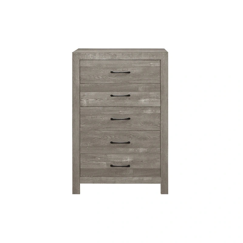 Ensemble de chambre à coucher moderne Tabina 3 pièces gris