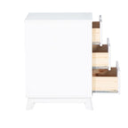 Ensemble de chambre à coucher 3 pièces en bois de pin Purcell avec commode à 6 tiroirs et tables de chevet à 3 tiroirs (ensemble de 2)