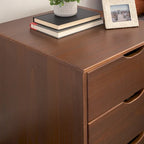 Ensemble de chambre à coucher 3 pièces en bois de pin Purcell avec commode à 6 tiroirs et tables de chevet à 3 tiroirs (ensemble de 2)