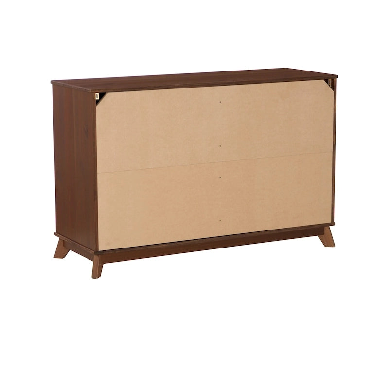 Ensemble de chambre à coucher 3 pièces en bois de pin Purcell avec commode à 6 tiroirs et tables de chevet à 3 tiroirs (ensemble de 2)