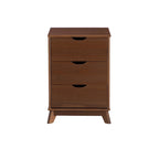Ensemble de chambre à coucher 3 pièces en bois de pin Purcell avec commode à 6 tiroirs et tables de chevet à 3 tiroirs (ensemble de 2)