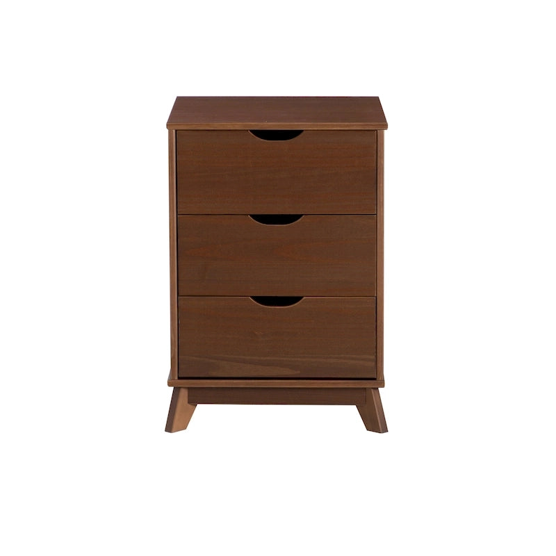 Ensemble de chambre à coucher 3 pièces en bois de pin Purcell avec commode à 6 tiroirs et tables de chevet à 3 tiroirs (ensemble de 2)