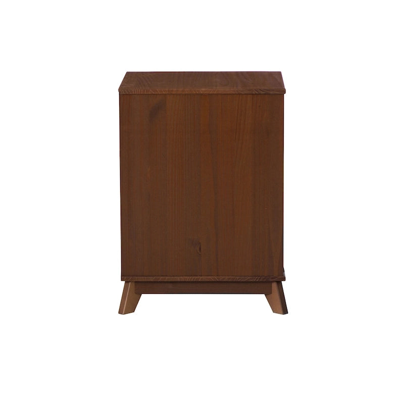 Ensemble de chambre à coucher 3 pièces en bois de pin Purcell avec commode à 6 tiroirs et tables de chevet à 3 tiroirs (ensemble de 2)