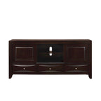 Ensemble de chambre à coucher Priscella 6 pièces avec plateforme de rangement en cerisier foncé