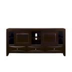 Ensemble de chambre à coucher Priscella 6 pièces avec plateforme de rangement en cerisier foncé
