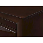 Ensemble de chambre à coucher Priscella 6 pièces avec plateforme de rangement en cerisier foncé