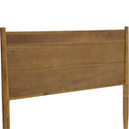Ensemble de chambre à coucher Fopp Mid-century Modern en chêne, composé de deux plateformes, par Furniture of America