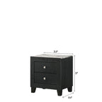 Ensemble de chambre à coucher Gaylene 5 pièces avec panneau de bibliothèque LED noir