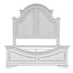 Ensemble lit à panneaux, commode, miroir et table de chevet Magnolia Manor
