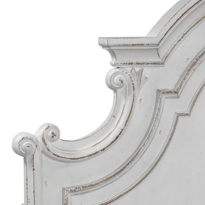 Ensemble lit à panneaux, commode, miroir et table de chevet Magnolia Manor
