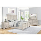 Ensemble de chambre à coucher 5 pièces Roundhill Furniture Renova en bois parchemin vieilli