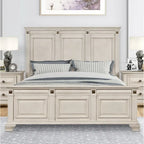 Ensemble de chambre à coucher 5 pièces Roundhill Furniture Renova en bois parchemin vieilli