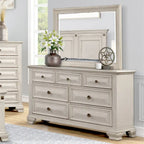 Ensemble de chambre à coucher 5 pièces Roundhill Furniture Renova en bois parchemin vieilli