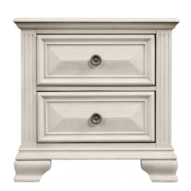 Ensemble de chambre à coucher 5 pièces Roundhill Furniture Renova en bois parchemin vieilli