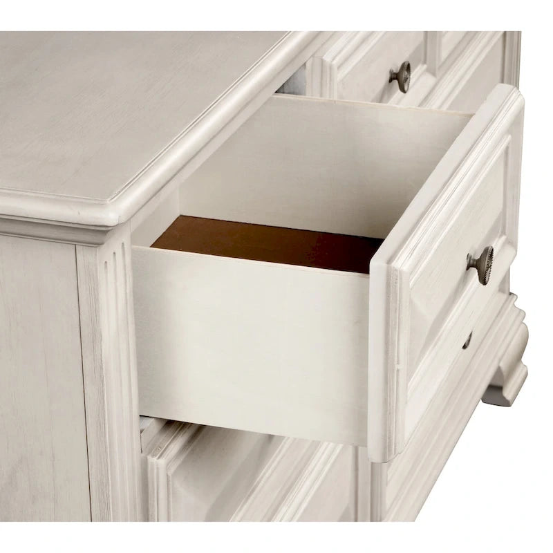 Ensemble de chambre à coucher 5 pièces Roundhill Furniture Renova en bois parchemin vieilli