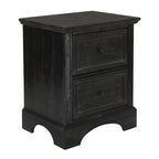 Ensemble de chambre à coucher Farmhouse Basics pour lit king size avec 2 tables de chevet, 1 commode et 1 miroir