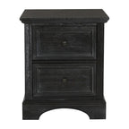Ensemble de chambre à coucher Farmhouse Basics pour lit king size avec 2 tables de chevet, 1 commode et 1 miroir
