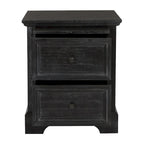 Ensemble de chambre à coucher Farmhouse Basics pour lit king size avec 2 tables de chevet, 1 commode et 1 miroir