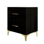 Ensemble de 3 tables de chevet CraftPorch avec lit rembourré en velours