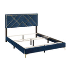 Ensemble de 3 tables de chevet CraftPorch avec lit rembourré en velours