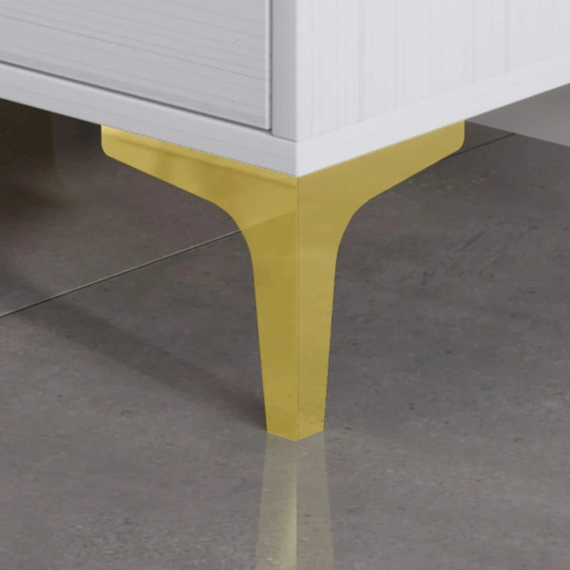 Ensemble de 3 tables de chevet CraftPorch avec lit rembourré en velours