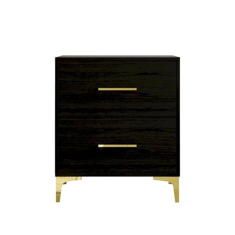 Ensemble de 3 tables de chevet CraftPorch avec lit rembourré en velours