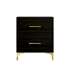 Ensemble de 3 tables de chevet CraftPorch avec lit rembourré en velours