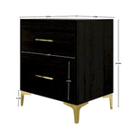 Ensemble de 3 tables de chevet CraftPorch avec lit rembourré en velours