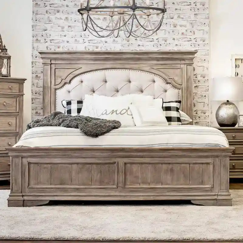 Ensemble de chambre à coucher Steve Silver Havenwood 5 pièces avec panneaux rembourrés