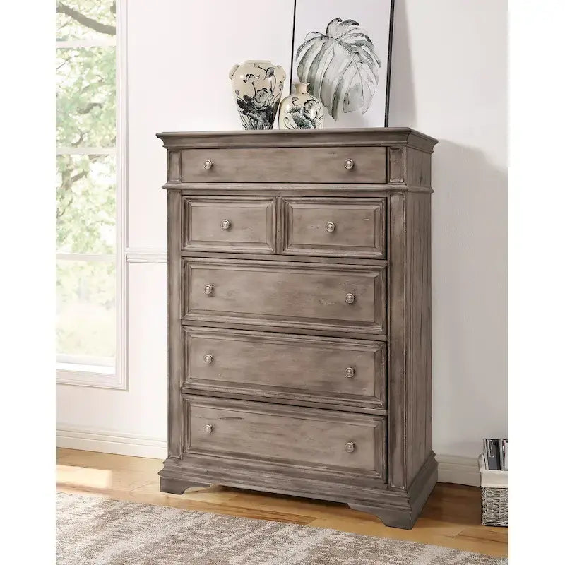 Ensemble de chambre à coucher Steve Silver Havenwood 5 pièces avec panneaux rembourrés