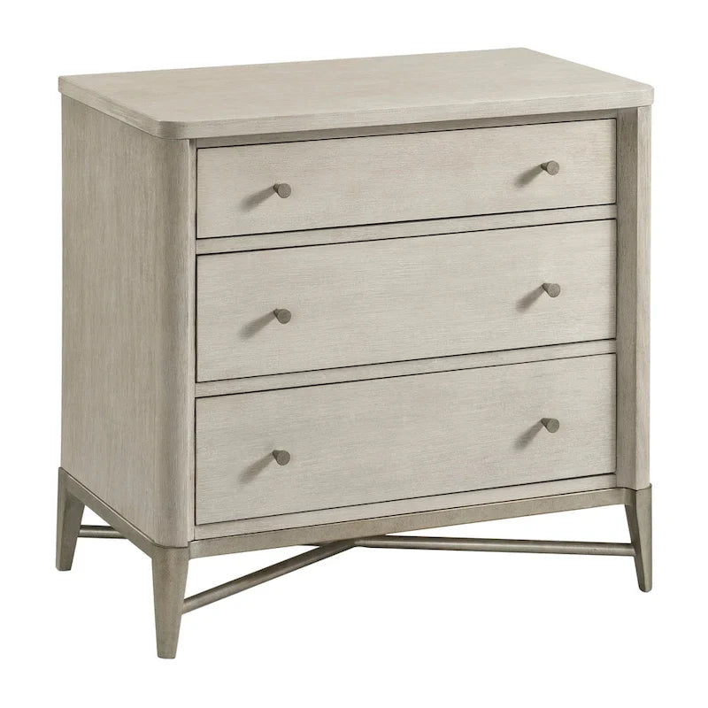 Ensemble de chambre à coucher Roundhill Furniture Mantalia en bois massif avec structure en métal, comprenant un lit, une commode, un miroir, deux tables de chevet et une armoire, couleur champagne.
