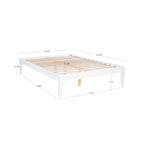 Ensemble de chambre à coucher Purcell 4 pièces avec commode à 6 tiroirs et 2 tables de chevet