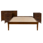 Ensemble de chambre à coucher Purcell 4 pièces avec commode à 6 tiroirs et 2 tables de chevet