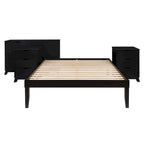 Ensemble de chambre à coucher Purcell 4 pièces avec commode à 6 tiroirs et 2 tables de chevet