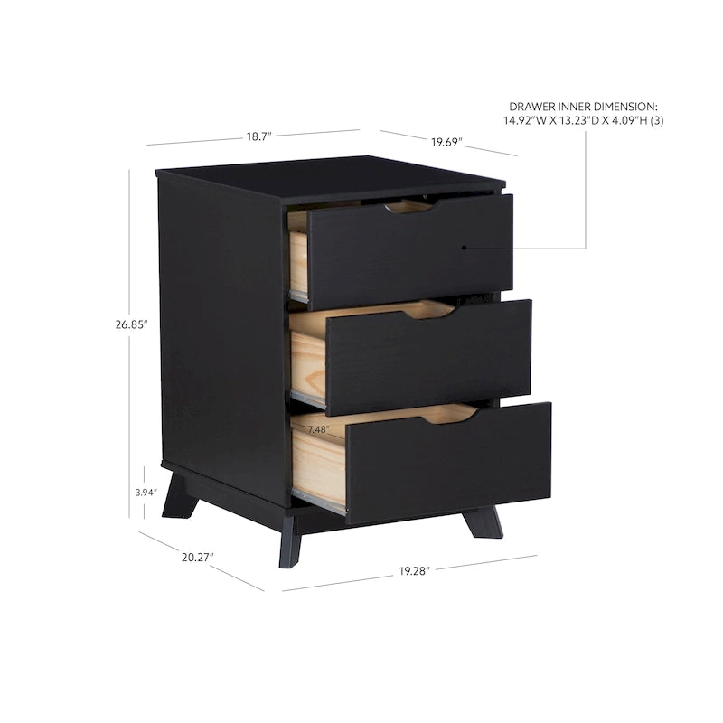 Ensemble de chambre à coucher Purcell 4 pièces avec commode à 6 tiroirs et 2 tables de chevet
