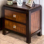 Ensemble de chambre à coucher contemporain 4 pièces en noyer Figh de Furniture of America