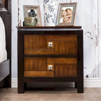 Ensemble de chambre à coucher contemporain 4 pièces en noyer Figh de Furniture of America