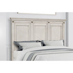 Ensemble de chambre à coucher Roundhill Furniture Renova en bois parchemin vieilli