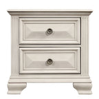 Ensemble de chambre à coucher Roundhill Furniture Renova en bois parchemin vieilli