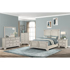 Ensemble de chambre à coucher Roundhill Furniture Renova en bois parchemin vieilli