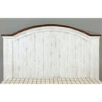 Ensemble de chambre à coucher Ynez Farmhouse en pin blanc, 4 pièces, avec port USB, par Furniture of America