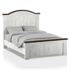 Ensemble de chambre à coucher Ynez Farmhouse en pin blanc, 4 pièces, avec port USB, par Furniture of America