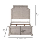 Ensemble de chambre à coucher Palisade 5 pièces blanc antique