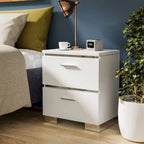 Ensemble de lit Champs Contemporary Queen en bois massif avec rangement et port USB, composé de 3 panneaux, par Furniture of America